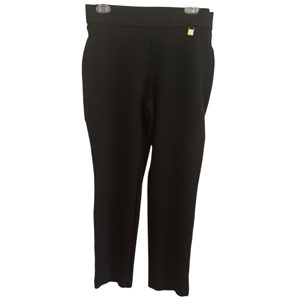 Rafaella Womens Comfort Fit Black Stretch Pants Size 10
